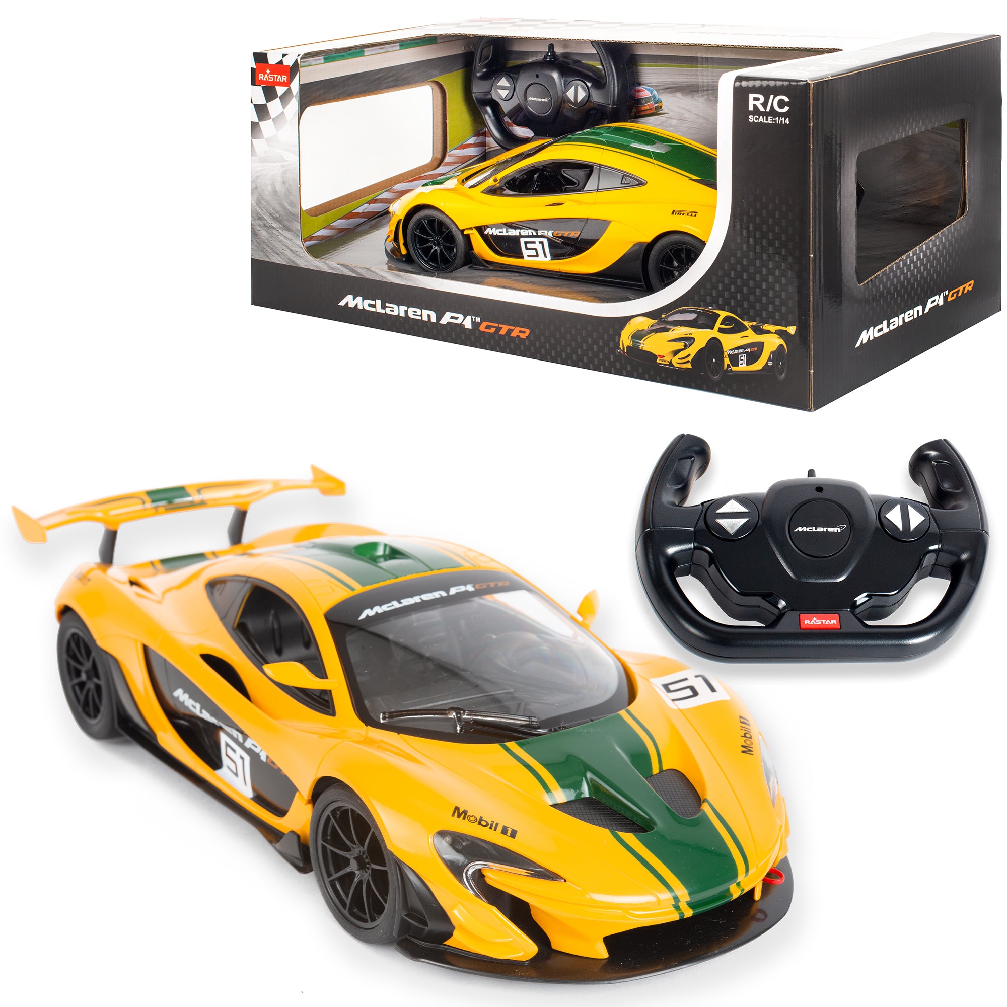 z*s様 McLaren P1 GTR 1/14 イエロー/グリーン Remote Control 1:14 McLaren P1 GTR – Planet Direct