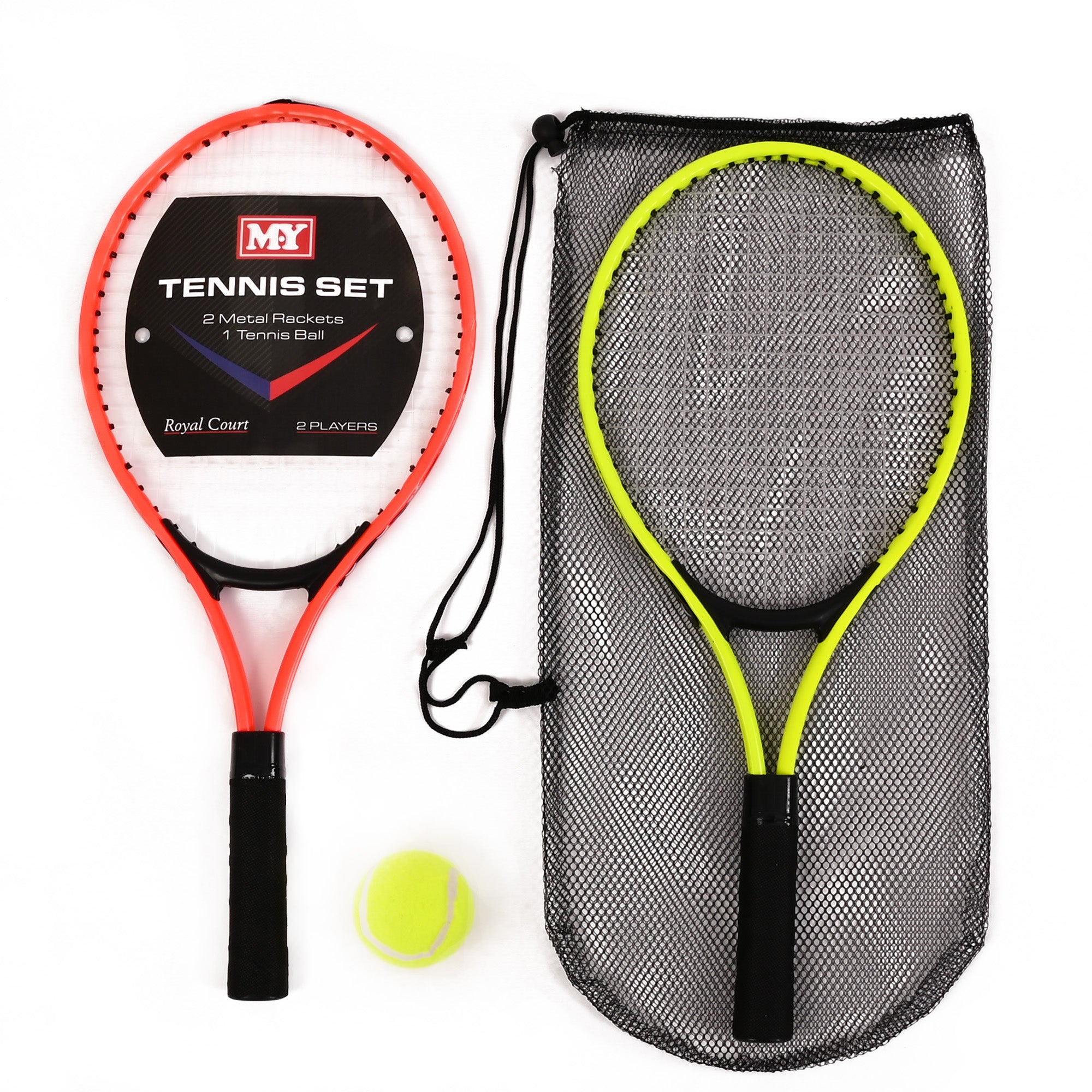 Boomer Racket Set 2 Player Tennis Kit | Beginner Racket & Ball Sets | Planet Direct