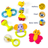 6 Pack Teething Toys and Rattles